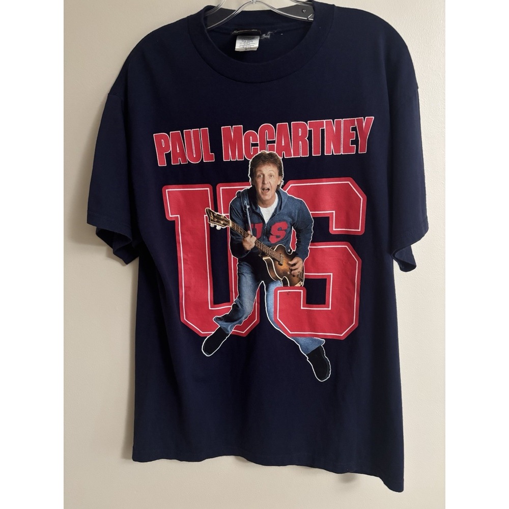Vintage Paul McCartney Tour T Shirt 2005 GIANT Tag Double Sided Medium Rock